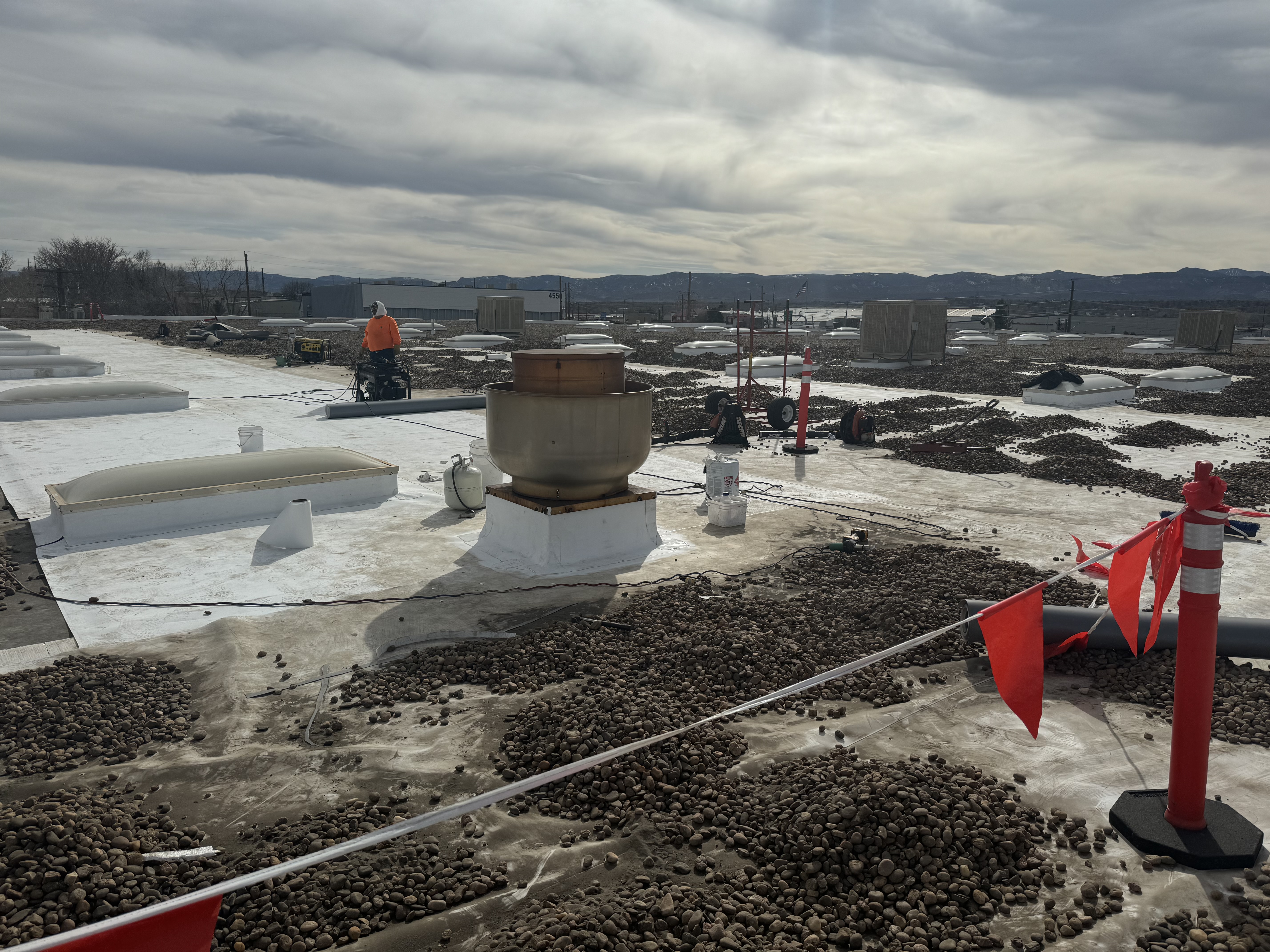 Ballasted TPO CHI Roof